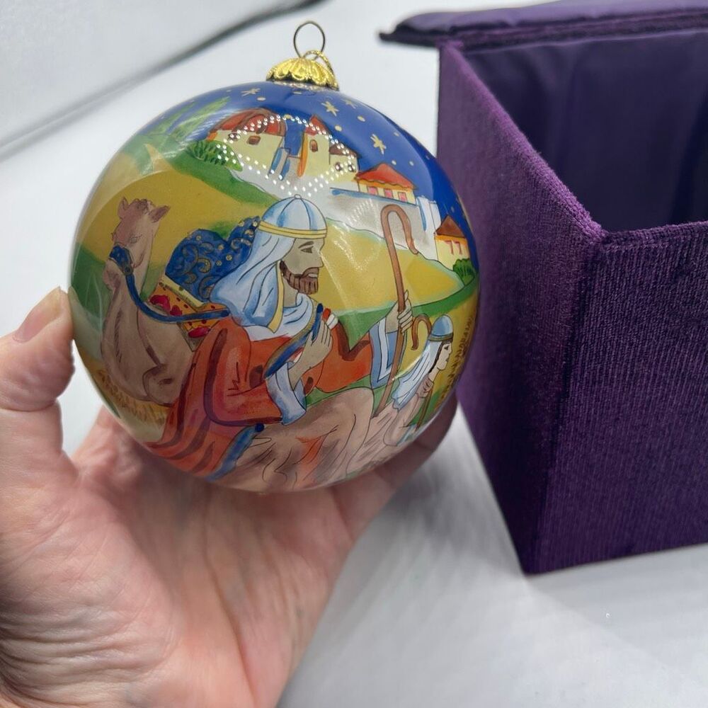 Li Bien Christmas Ornament Manger Scene 3 Kings  2005